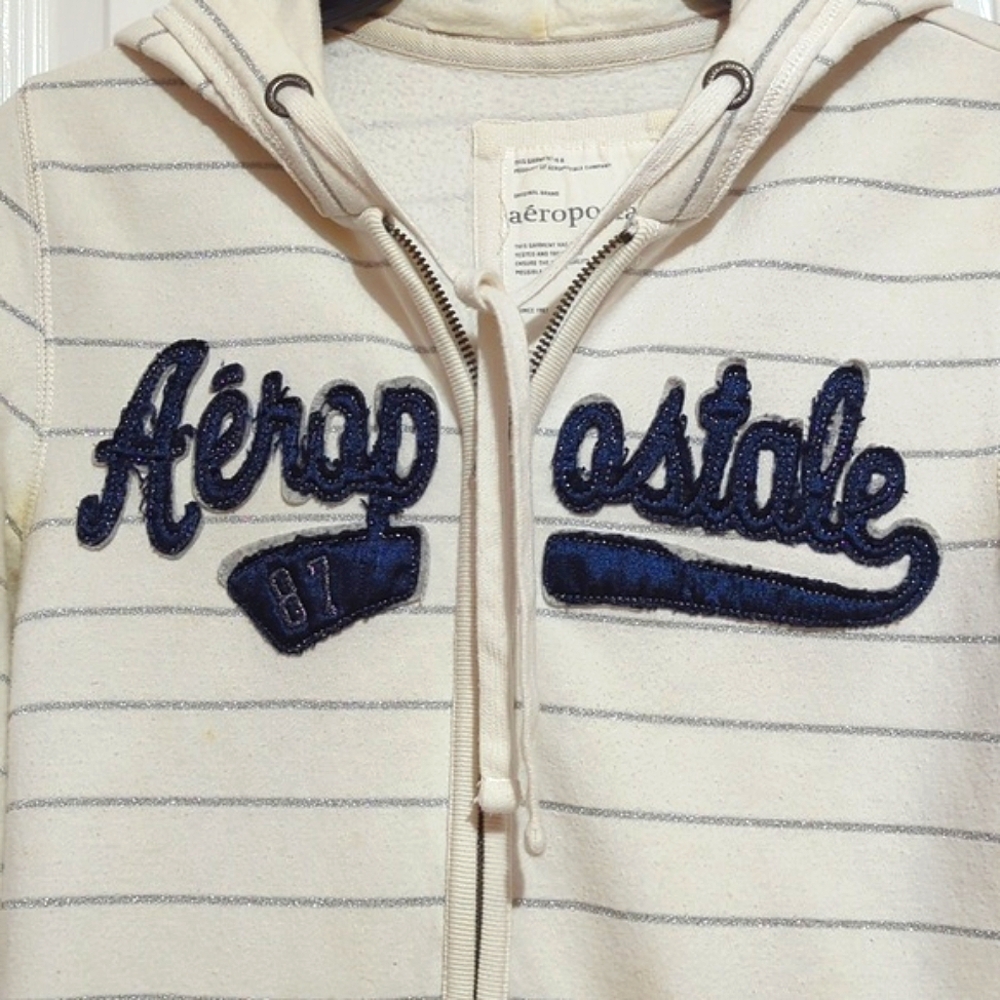 Girls Aeropostale Full Zip Hoodie, Size M - Picture 2 of 15